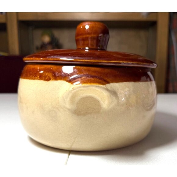 Vintage Two-Tone Ceramic Soup Tureen With Lid - Picture 2 of 7